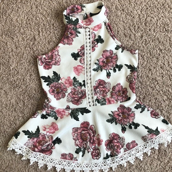 Floral print tank top - Picture 1 of 2